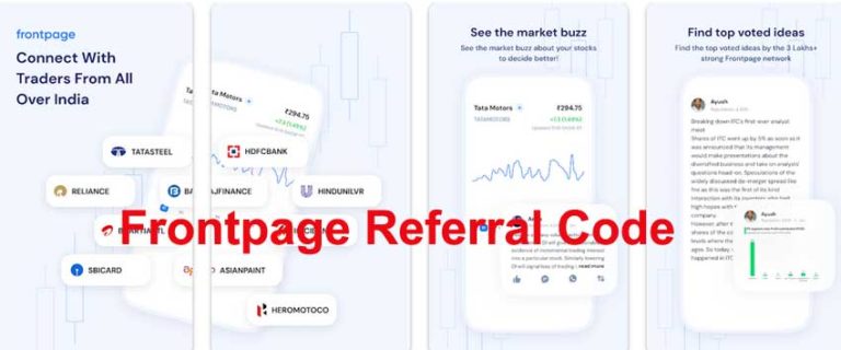 FrontPage referral code, FrontPage refer and earn, sign up bonus