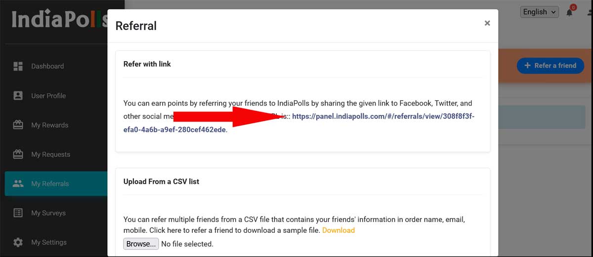 indiapolls referral link