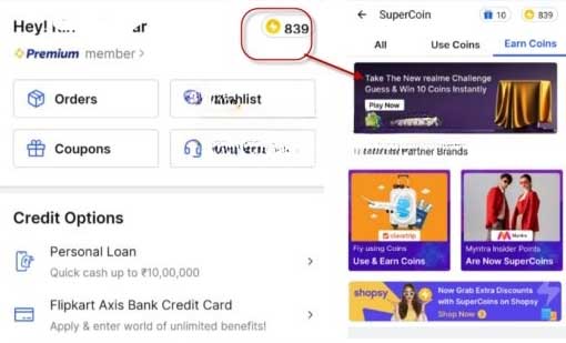 flipkart super coins free